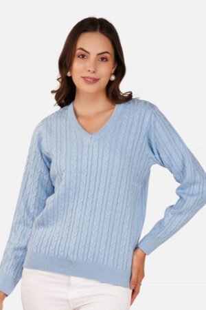 Cable Knit Acrylic Pullover