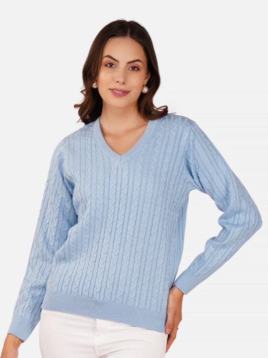 Cable Knit Acrylic Pullover