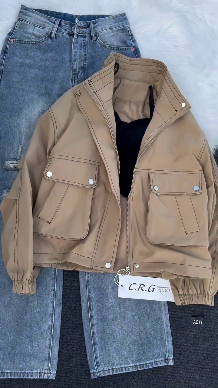 Womens Cropped Jacket - Image 3