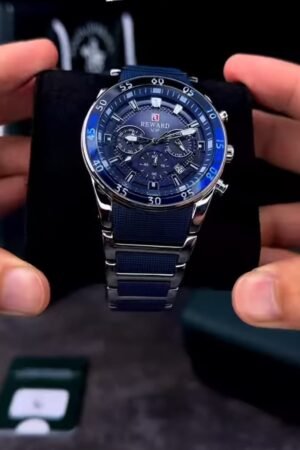 Luxury Blue Dial Wristwatch
